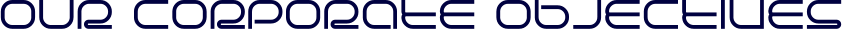 Our corporate objectives